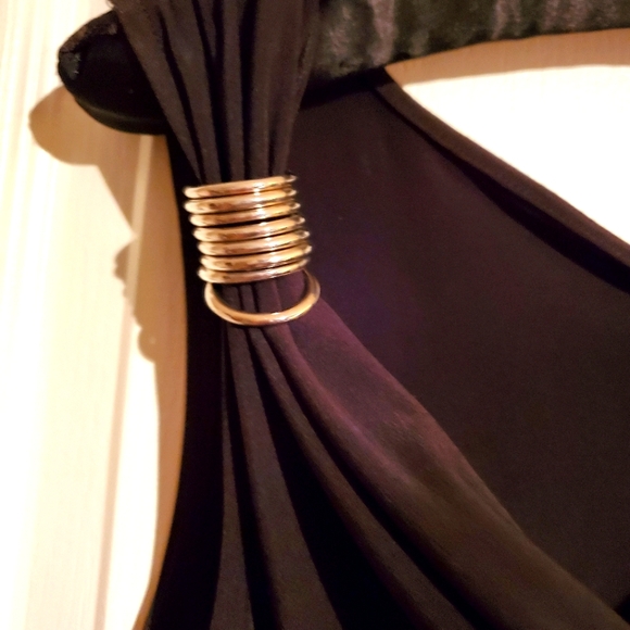 Ladies sleeveless Kenneth Cole Reaction size large black top - Picture 7 of 9